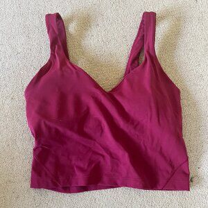 Lululemon Align Tank Pomegranate pink size 6 NWOT
